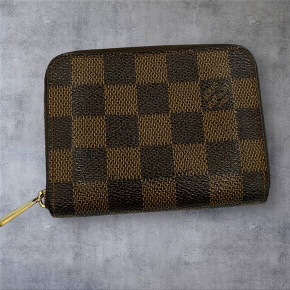 Louis Vuitton Damier Ebene Compact Zippy Wallet - Picture 1 of 6